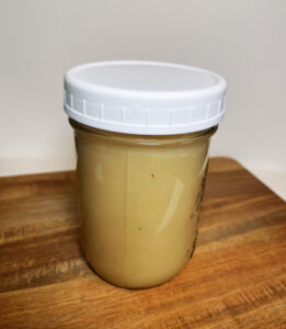 homemade cream of chicken soup in mason jar with lid