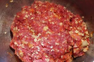 combined meatball ingredients