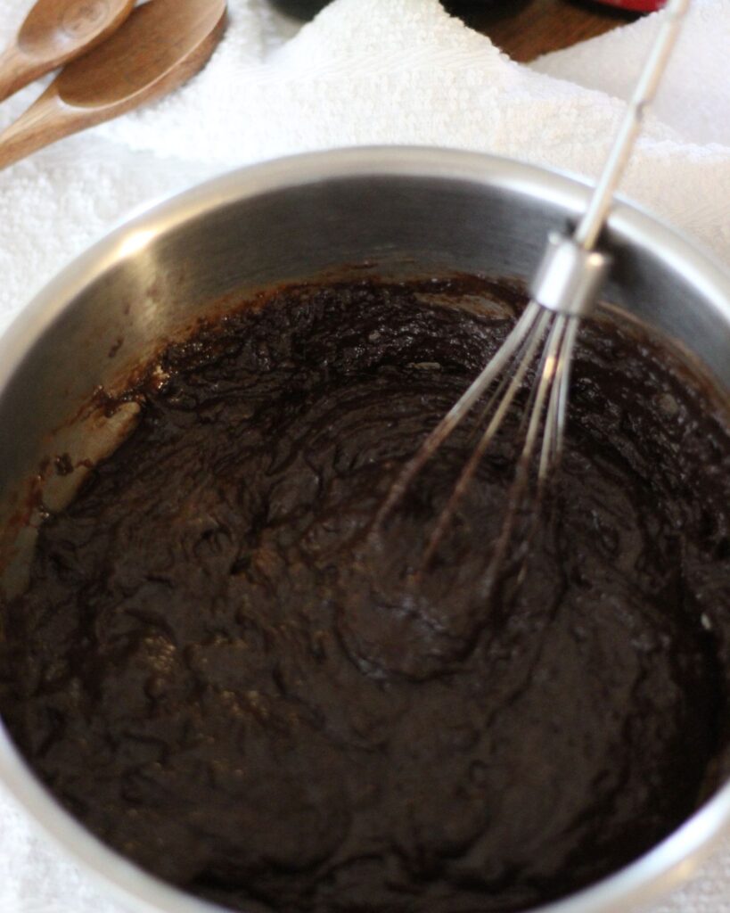 brownie batter for dairy free brownie good bars in mixing bowl