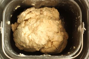 oatmeal bread dough in bread machine
