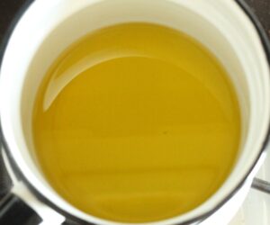 melted whipped body butter ingredients in double boiler