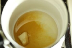 melting cocoa butter, coconut oil in double boiler