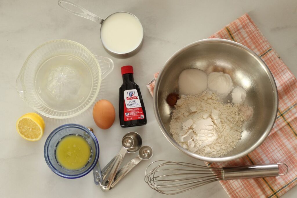 ingredients for mini pancake bites