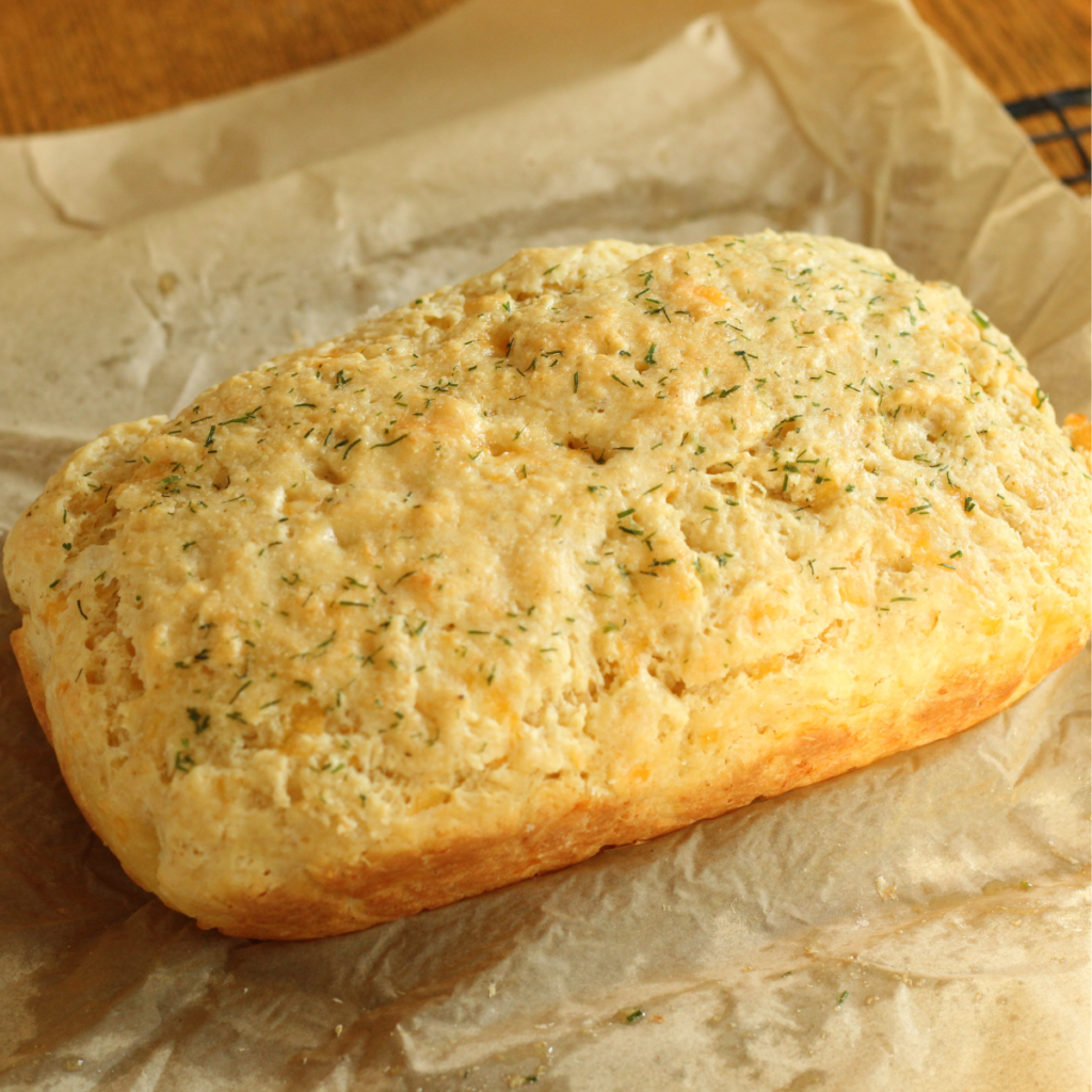 loaf of cheesy garlic quick bread